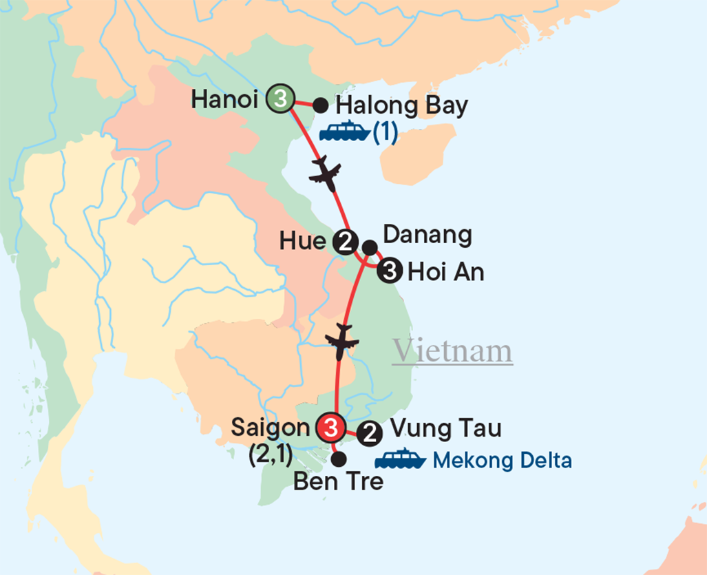 Map - Discover Vietnam 2027